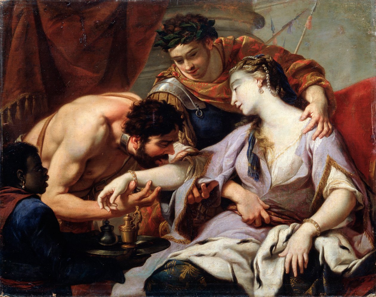 „Királynő és rabszolga”, 17. század alkotó: School of Simon Vouet
