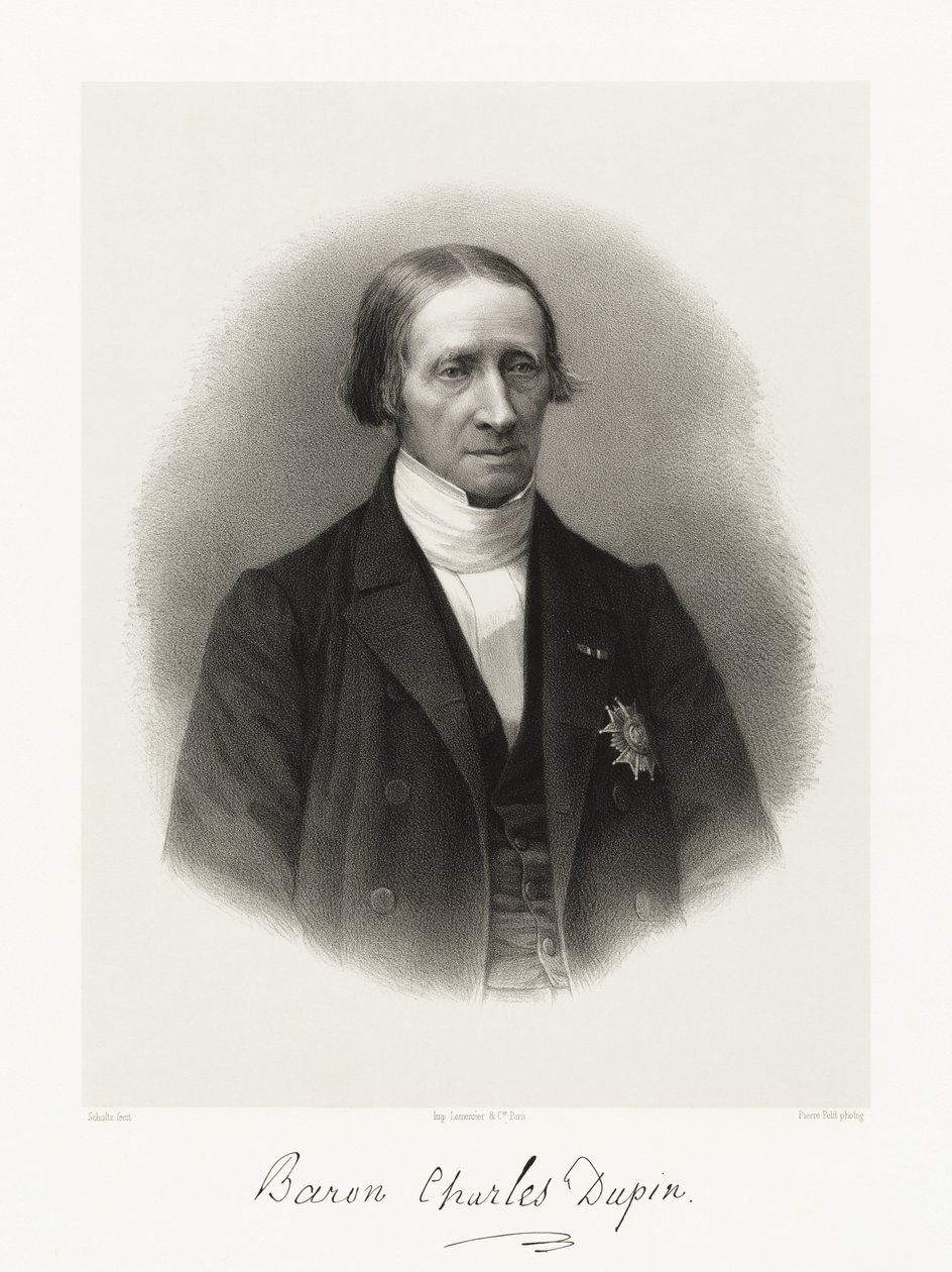 François Pierre Charles Charles le Baron Dupin, 1865-66 alkotó: Schultz