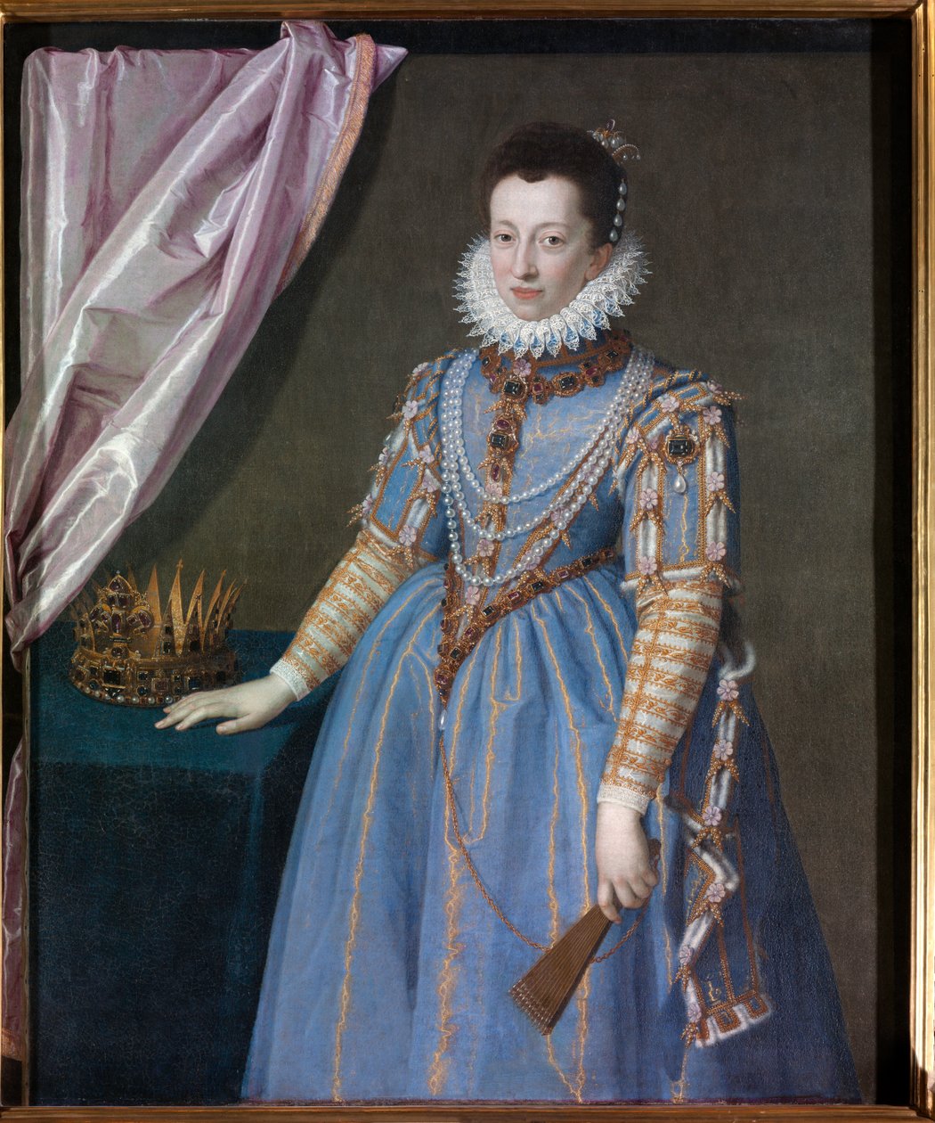 Cristina di Lorena, toszkánai nagyhercegnő portréja, 1590 alkotó: Scipione Pulzone