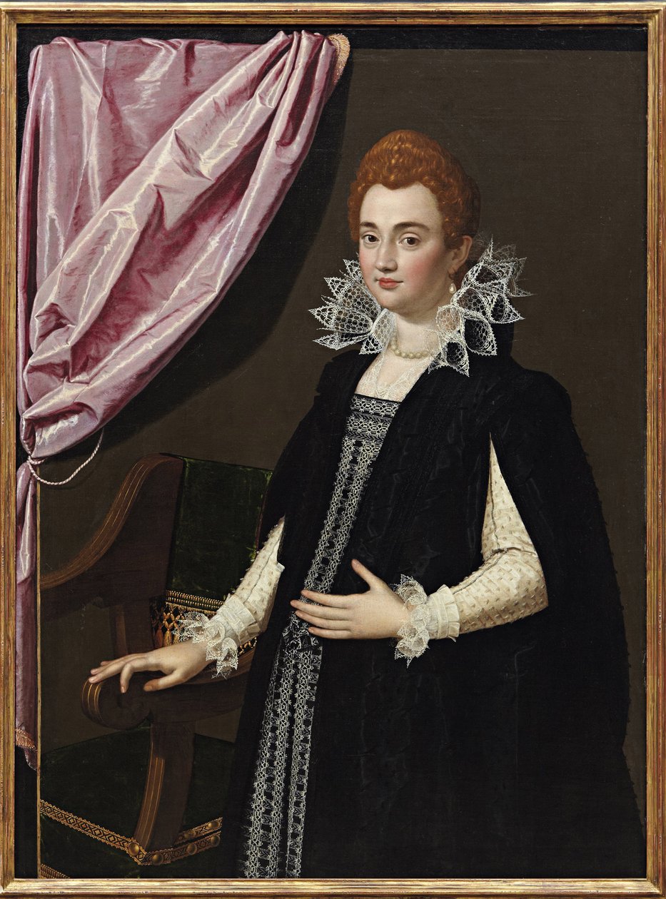 ""Marie de Medici (1575-1642) portréja"" Scipione Pulzone (1550-1598) festménye - 1594 - Olaj, vászon - Méret 132,1x96,5 cm Magángyűjtemény alkotó: Scipione Pulzone