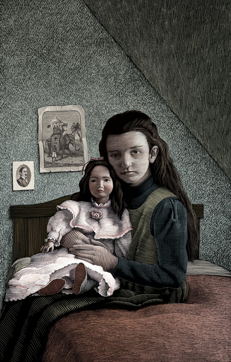 Egy kis hercegnő, 2004 (scratchboard, digitálisan színezve) alkotó: Scott McKowen