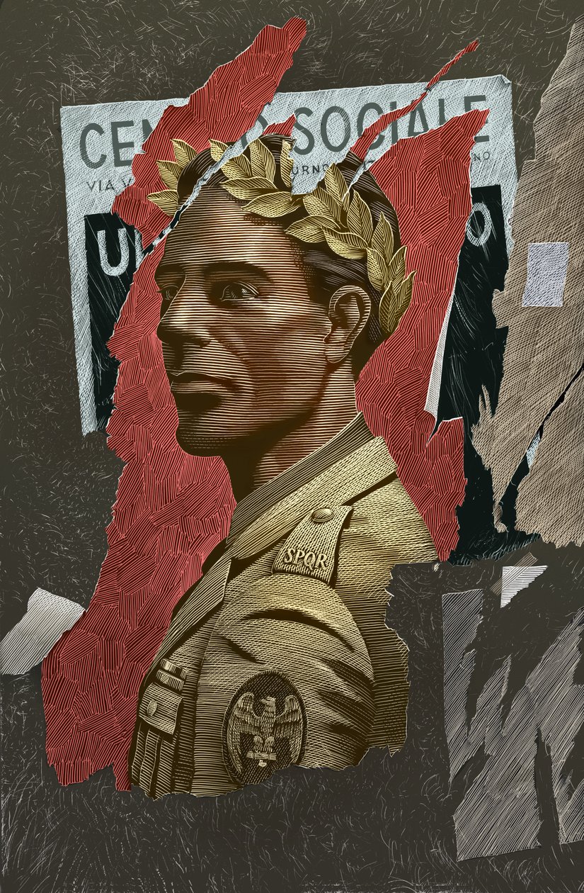 Coriolanus, 2016 (scratchboard, digitálisan színezve) alkotó: Scott McKowen