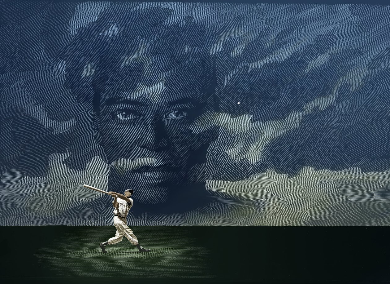 Kerítések, 2019 (scratchboard, digitálisan színezve) alkotó: Scott McKowen