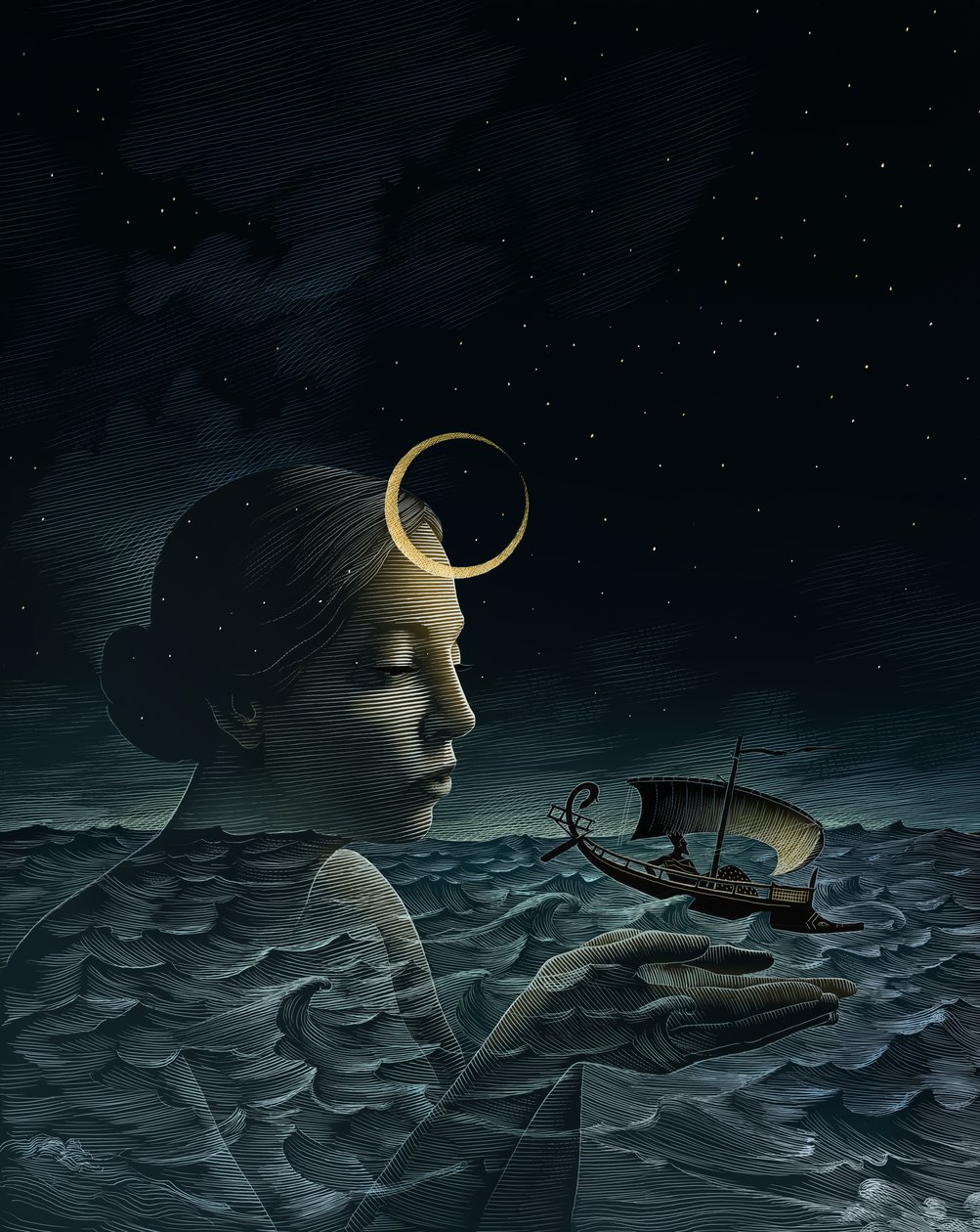 Periklész, 2013 (scratchboard, digitálisan színezve) alkotó: Scott McKowen