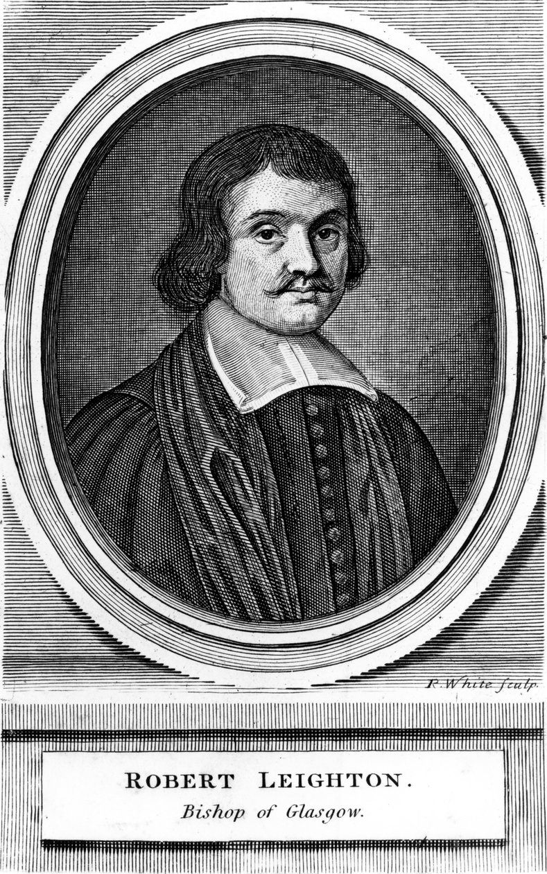 Robert Leighton, Glasgow érseke, nyomat Robert White, 1670-99 körül alkotó: Scottish School