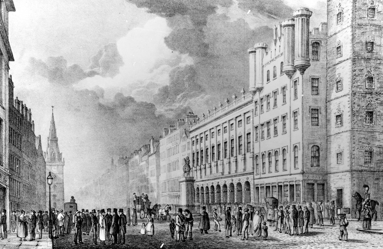 A glasgow-i trongatus, David Allan nyomtatványa alkotó: Scottish School