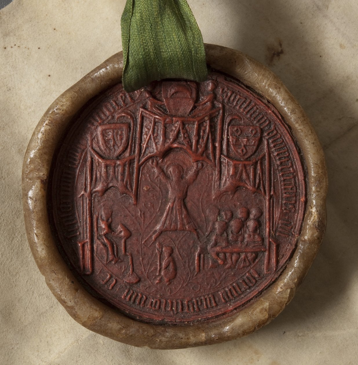 Az egyetem által Thomas Jamesnek kiállított oklevele, 1626 (tinta pergamen viaszpecséttel) alkotó: Scottish School