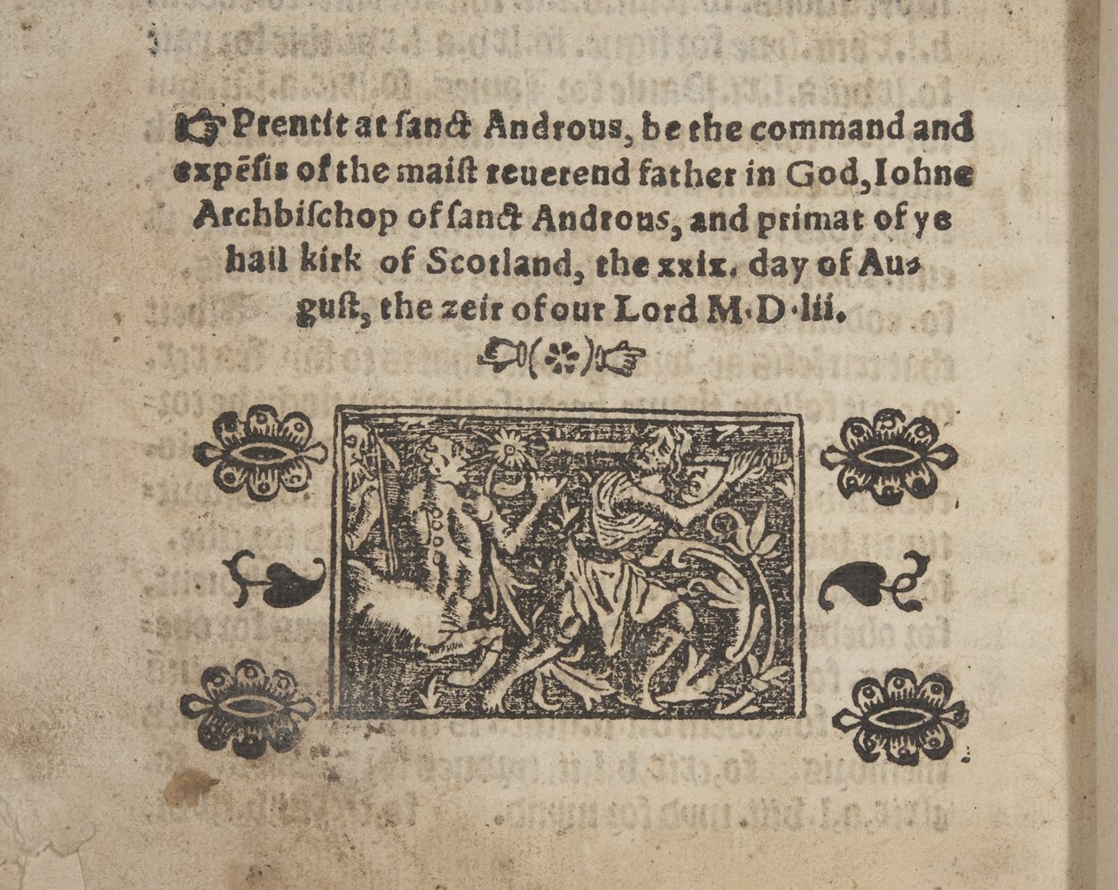 Fol 207 verso, A katekizmusból, 1552 alkotó: Scottish School