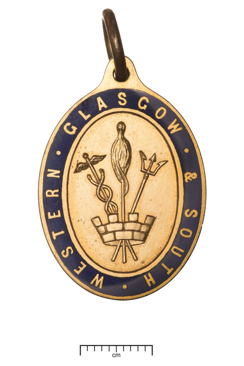 Skócia, Glasgow és Délnyugati Vasút, igazgatói igazolvány, 1850 körül (arany és zománc) alkotó: Scottish School
