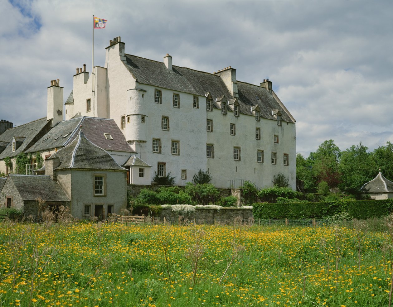 Kilátás a Traquair házra alkotó: Scottish School