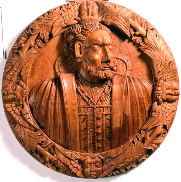 Roundel, a királyi jelenléti kamra mennyezetéről (fa) alkotó: Scottish School