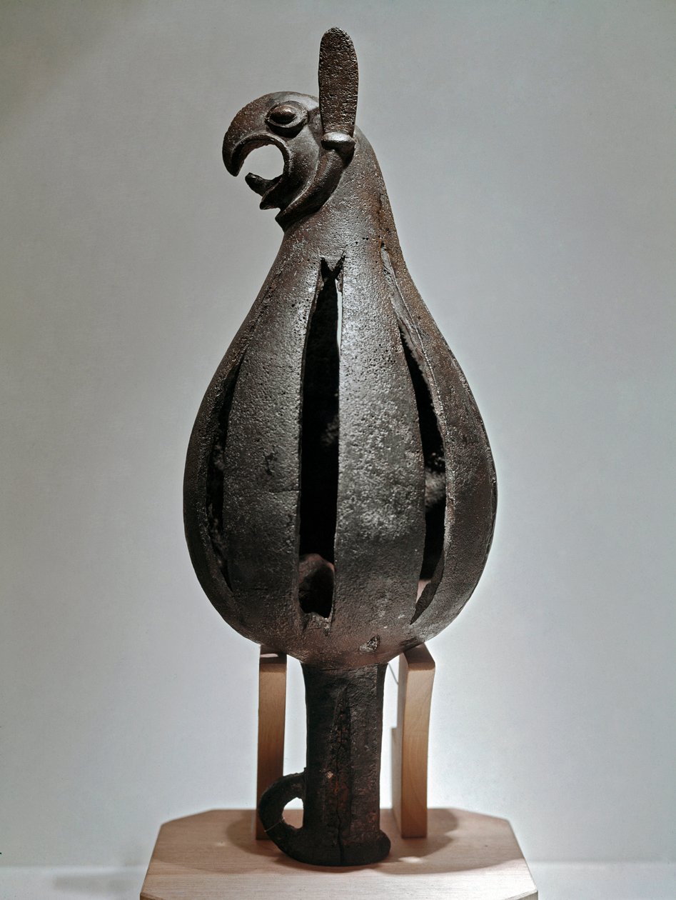 Művészet szkíta (szkíta civilizáció vagy szkíta): griff alakú dísz sasfejjel. Bronztárgy, a Kr.e. 7. század második feléből. Szentpétervár, Ermitázs Múzeum alkotó: Scythian