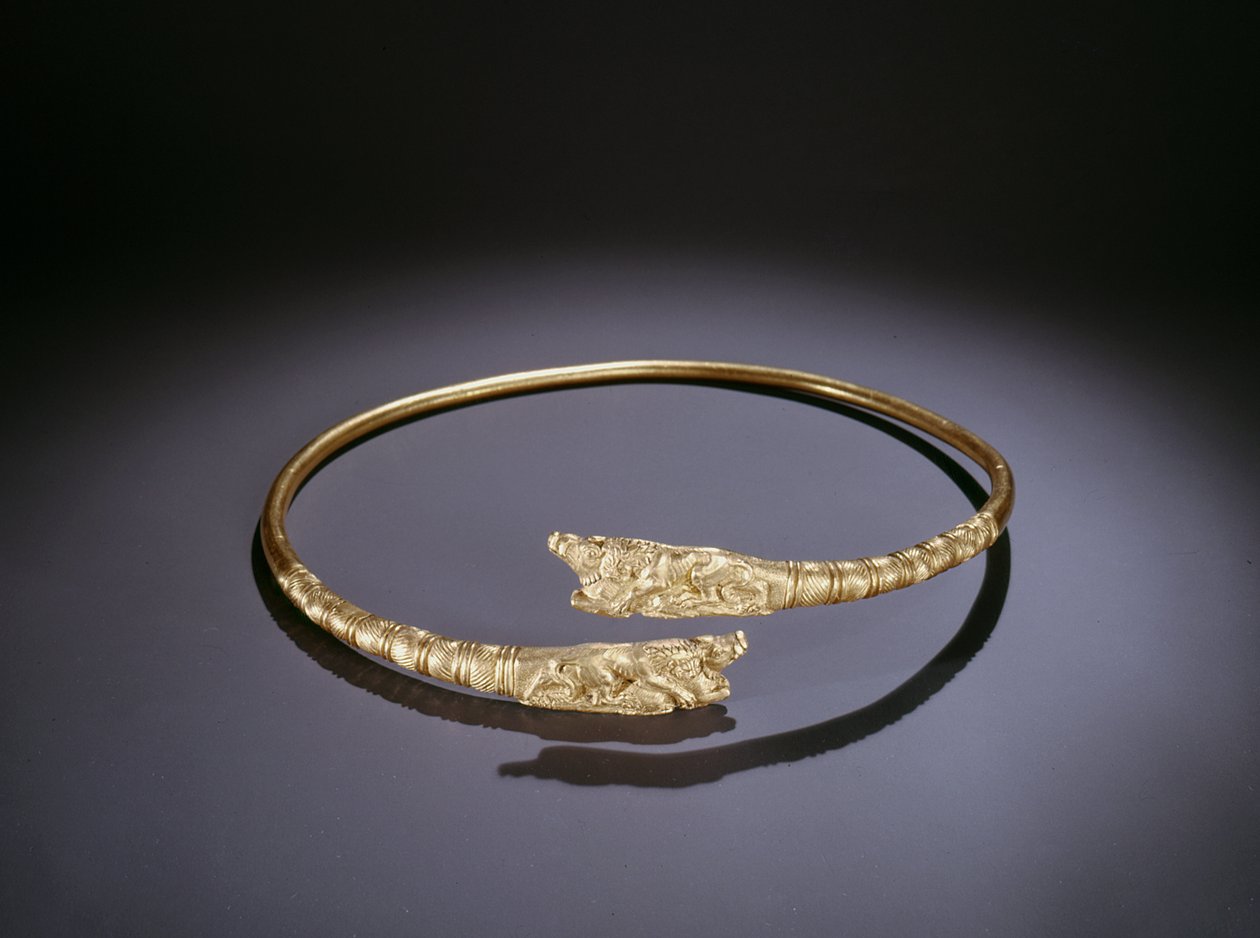 Nyomaték: oroszlánok támadják meg a vaddisznókat a végén (arany) alkotó: Scythian