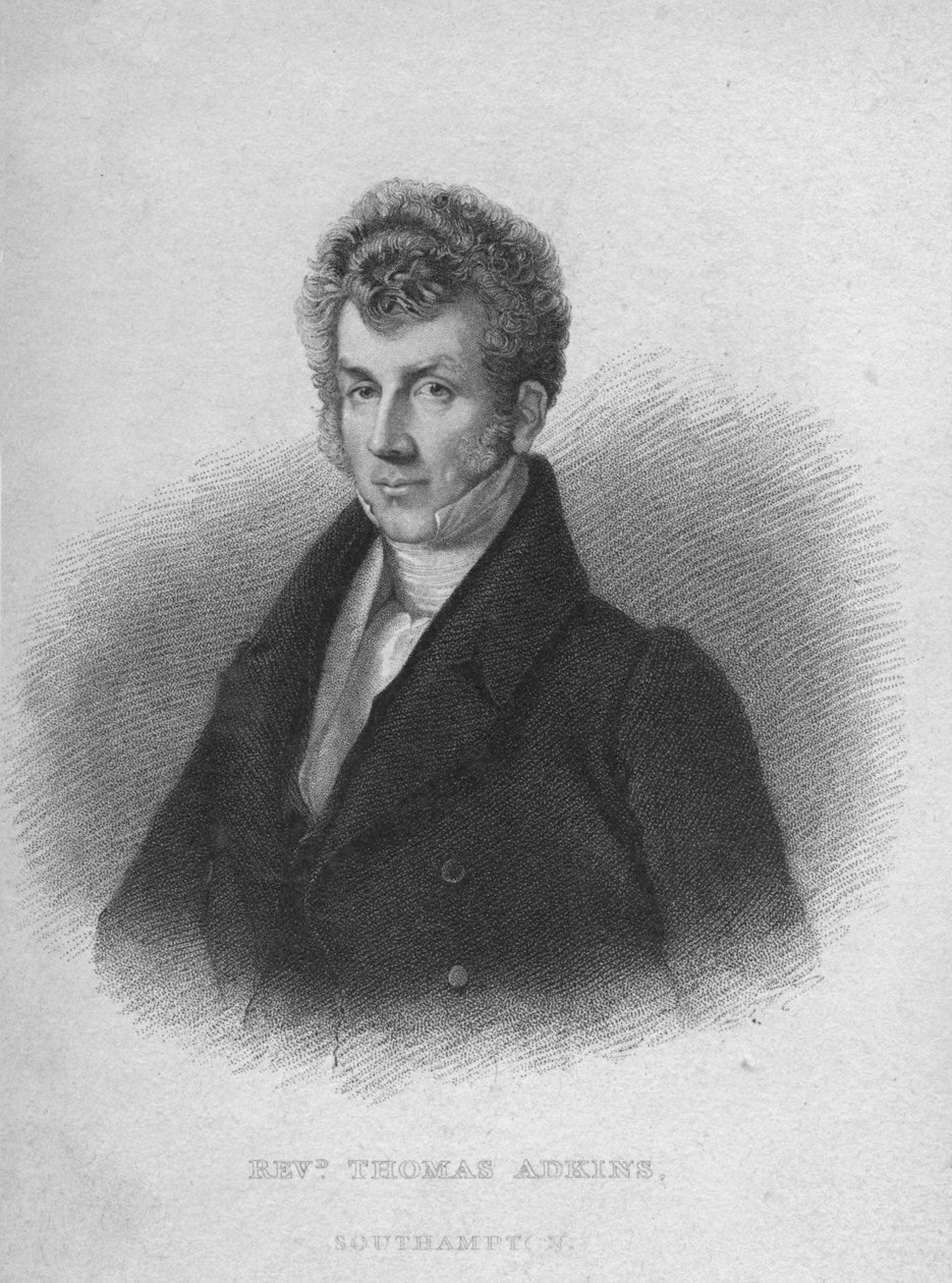 Thomas Adkins tiszteletes, 1830 alkotó: Sears and Co Fenner