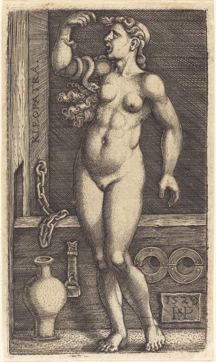 Kleopátra állva alkotó: Sebald Beham