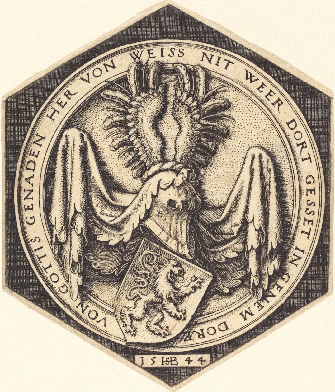 Címer oroszlánnal alkotó: Sebald Beham