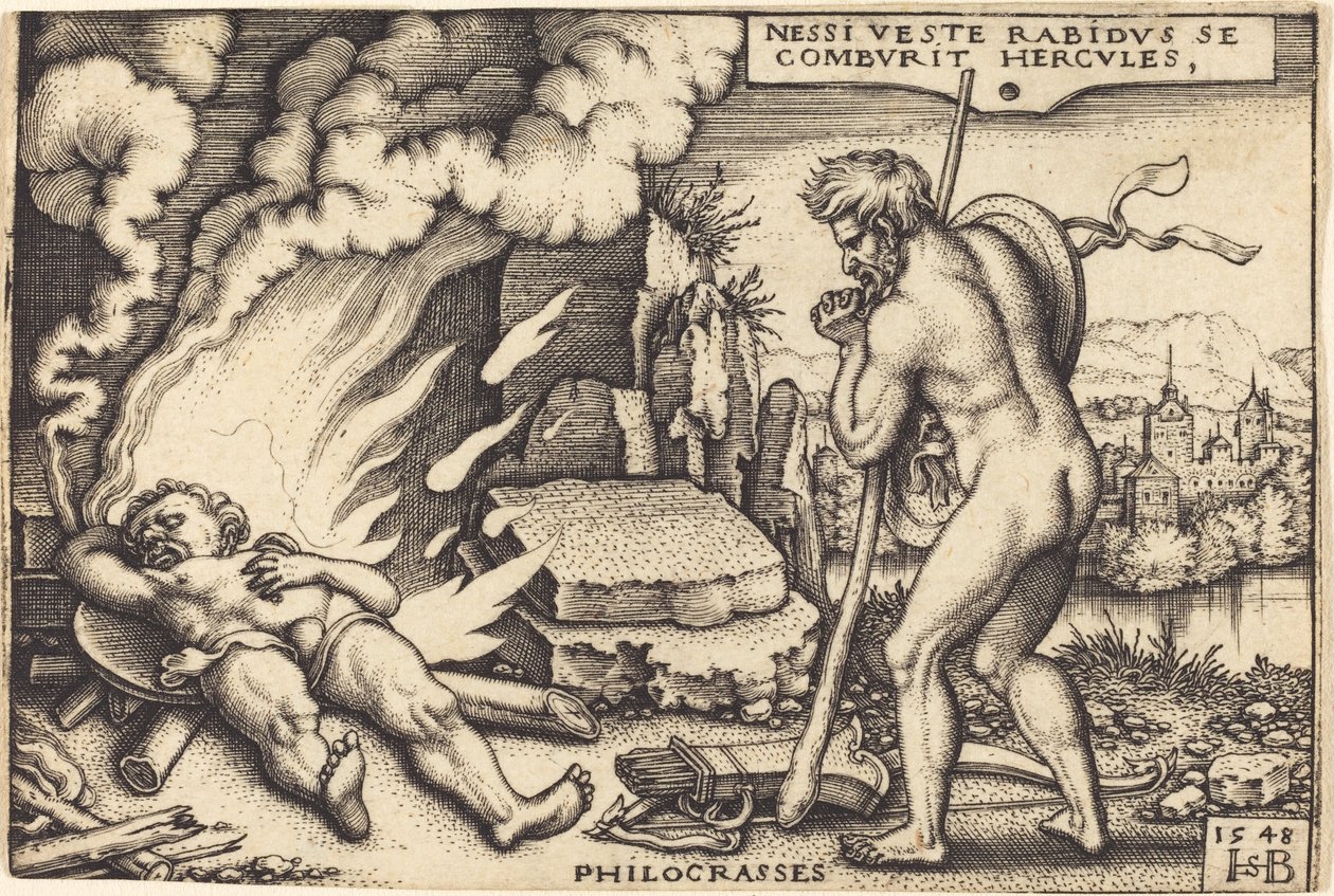 Herkules halála alkotó: Sebald Beham