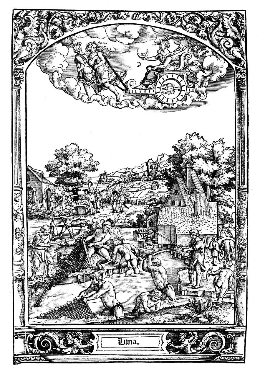 Luna, 1531 alkotó: Sebald Beham