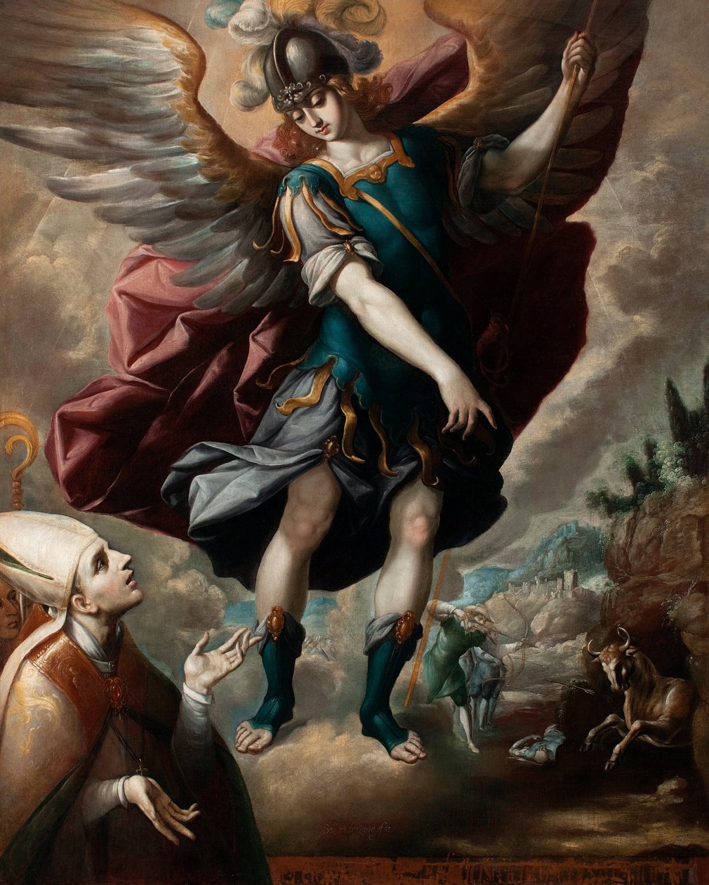 Szent Mihály és a bika alkotó: Sebastian Lopez de Arteaga