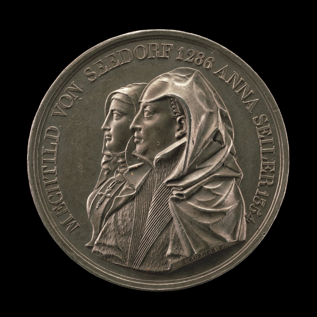 Mechtild von Seedorf és Anna Seiler [előlap], 1818. alkotó: Sebastian Burger