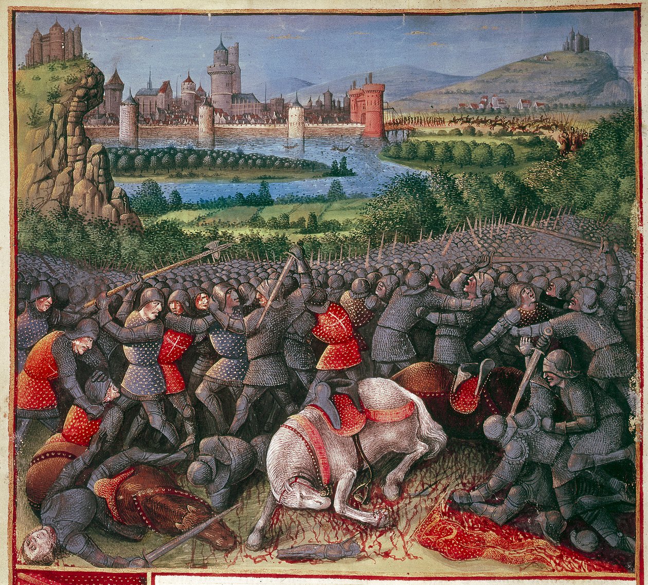 Csata az első keresztes hadjárat során Népi keresztes hadjárat, 1096-1099, c1490 alkotó: Sebastian Marmoret