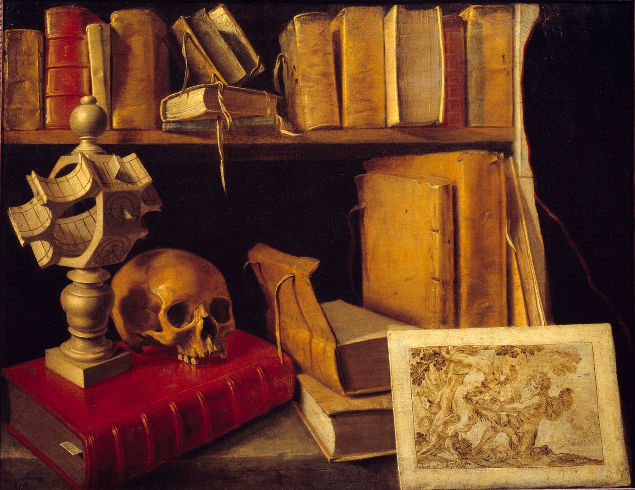 Hiúság napórával. Sebastian Stoskopff (1597-1657) festménye alkotó: Sebastian Stoskopff