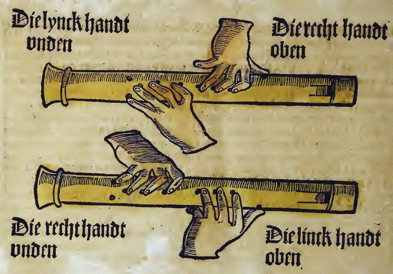 Recorder Duo (Sebastianus Virdung Musica gotutschtjából) Virdung, Sebastian (1465-1511) alkotó: Sebastian Virdung