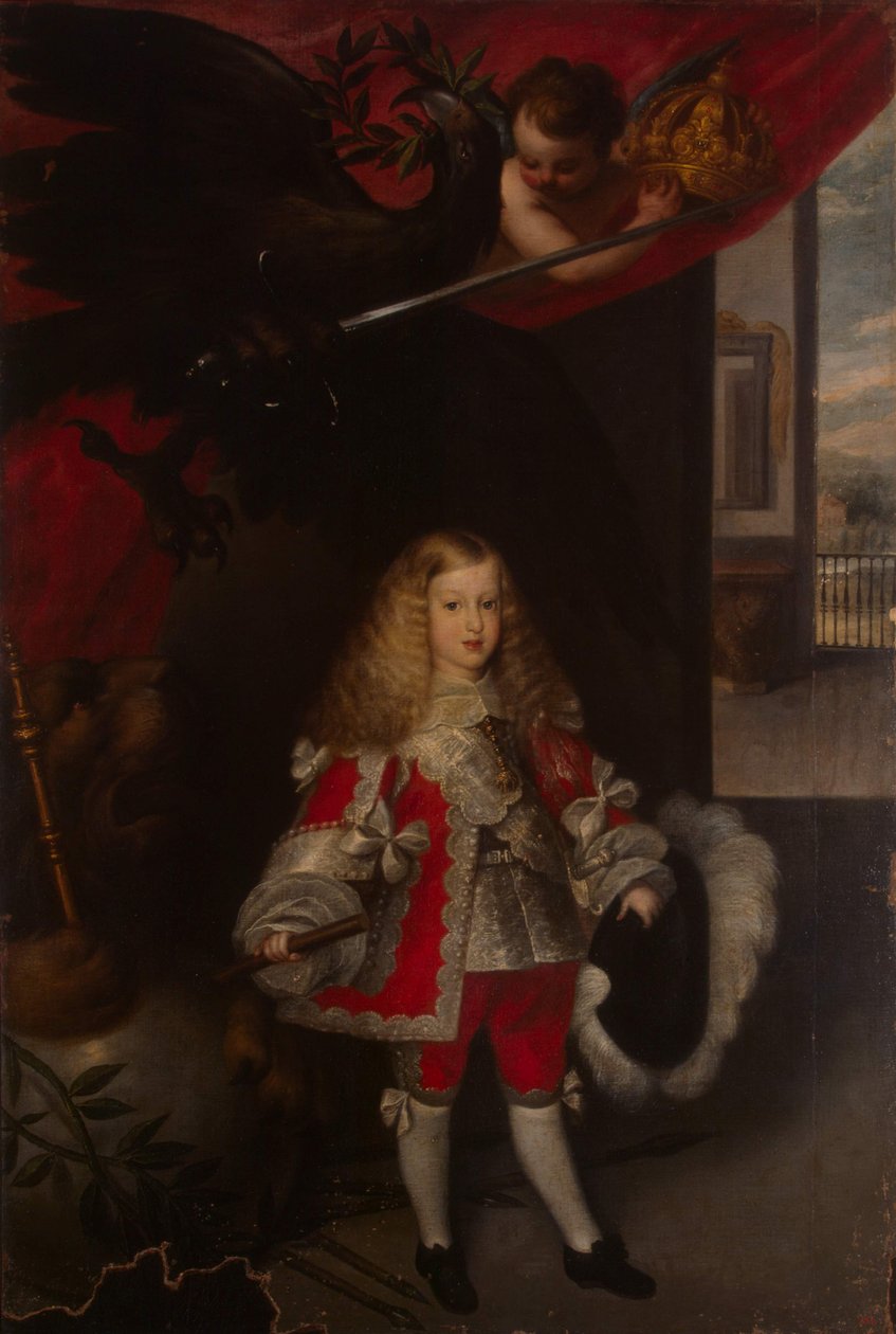 II. Spanyolországi Károly gyermekkori portréja, 1667-1670 alkotó: Sebastian de Herrera Barnuevo