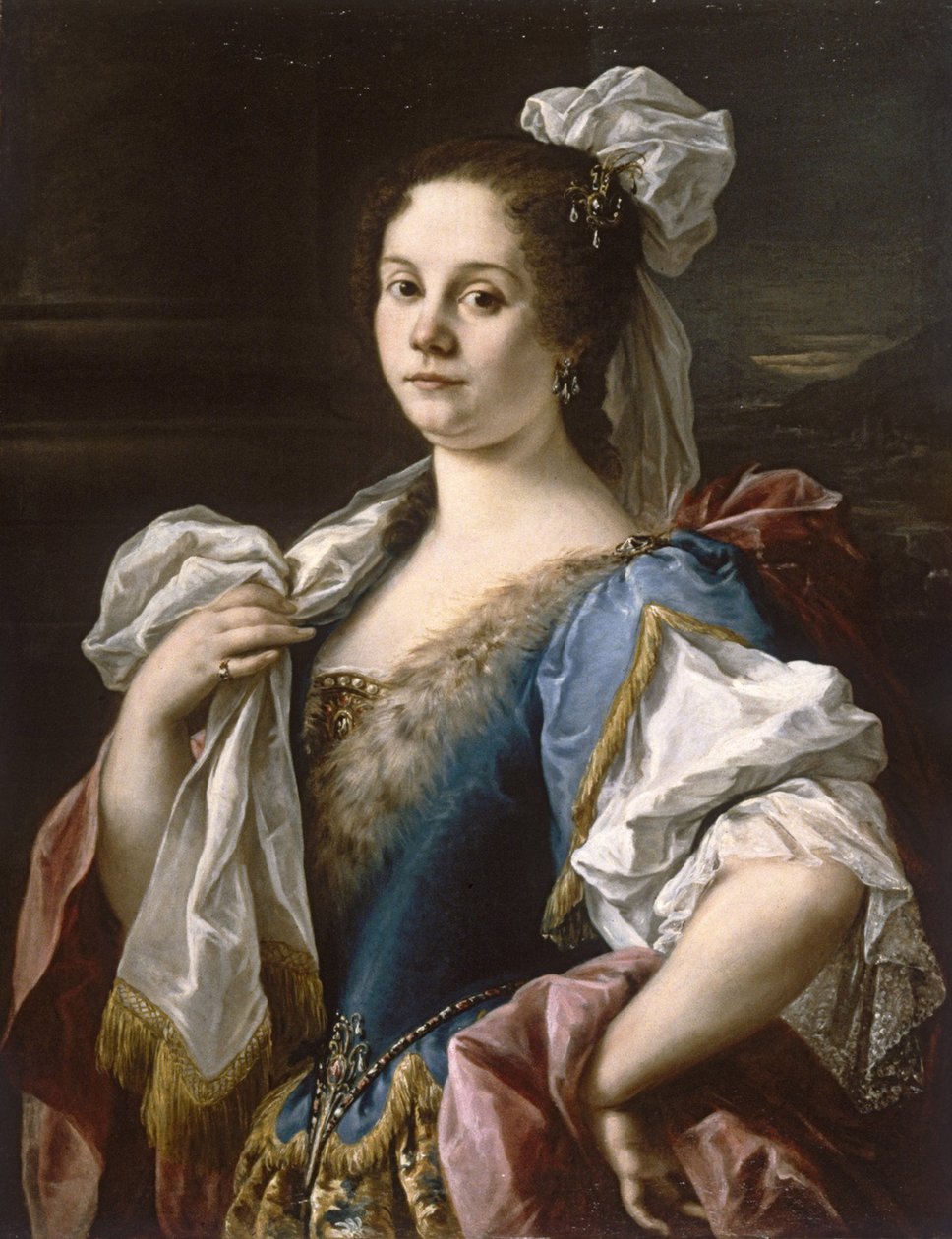 Nemesasszony portréja, 1750 körül alkotó: Sebastiano Ceccarini