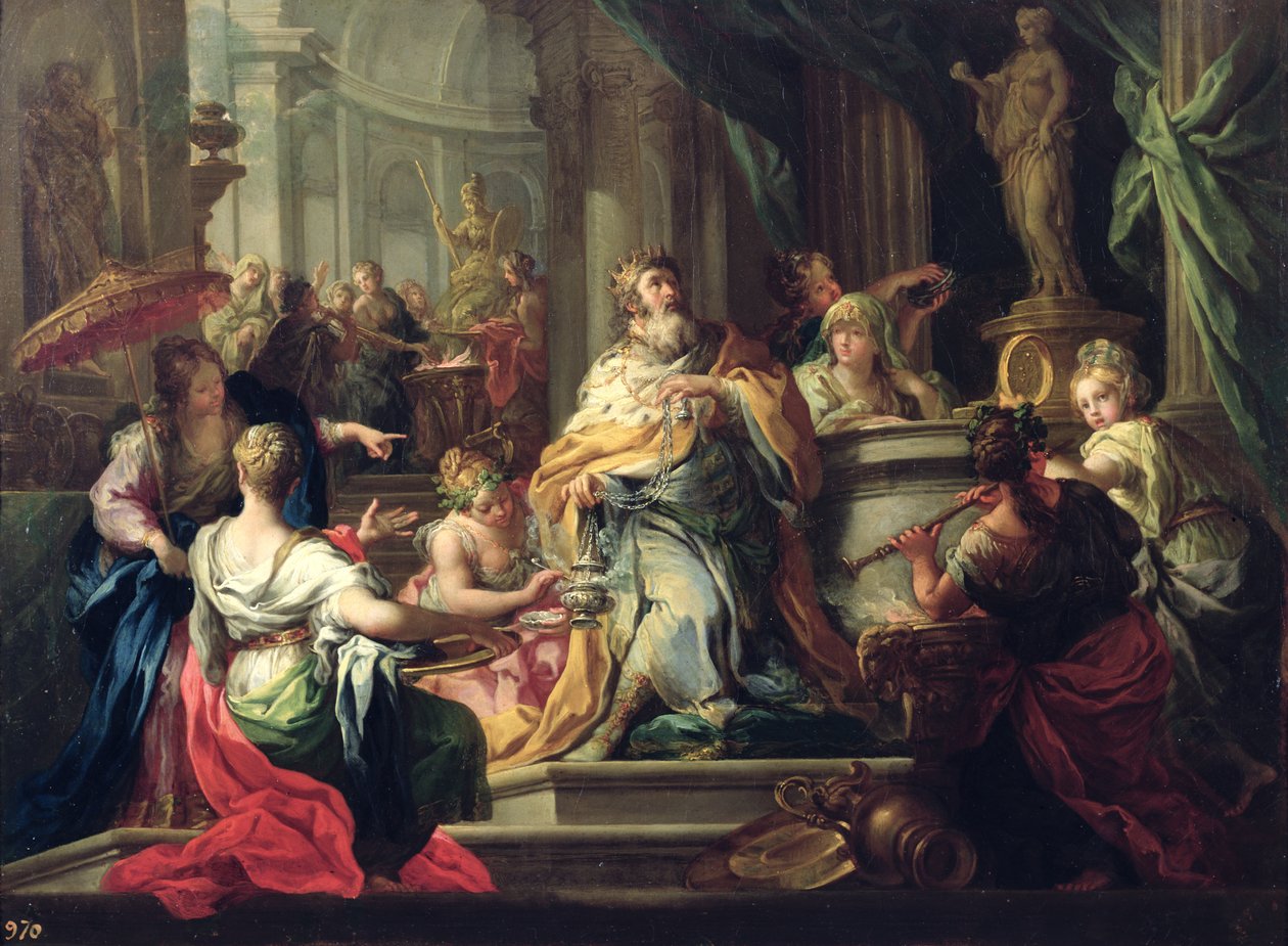 Salamon bálványozása, 1735 körül alkotó: Sebastiano Conca