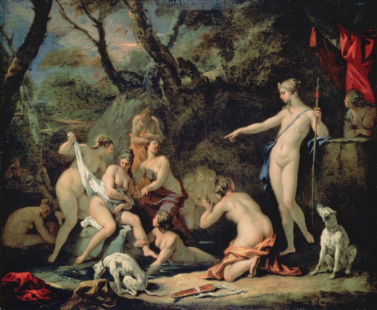 Diana és Callisto alkotó: Sebastiano Ricci