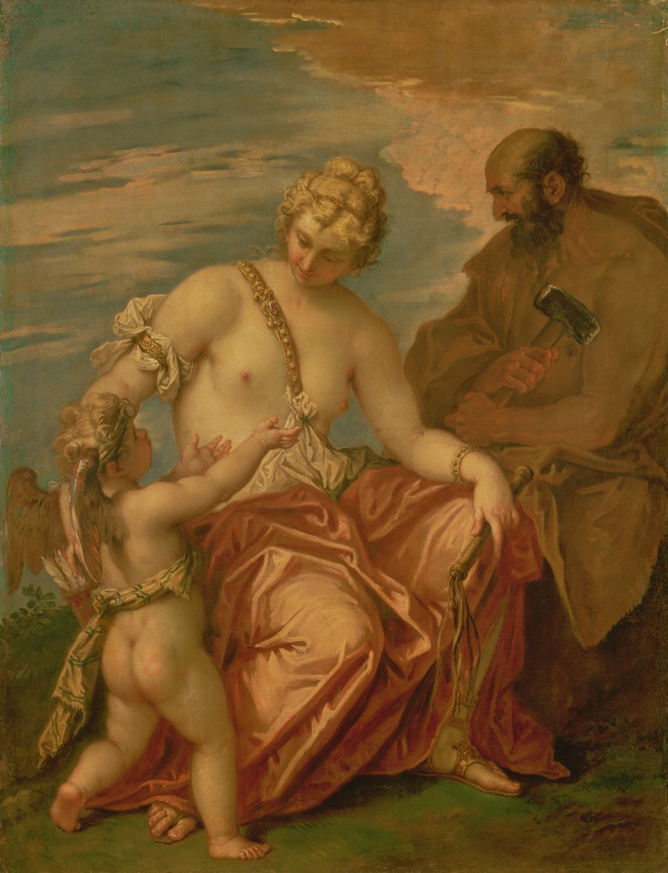 Vénusz, Vulkán és Ámor, 1705-06 alkotó: Sebastiano Ricci