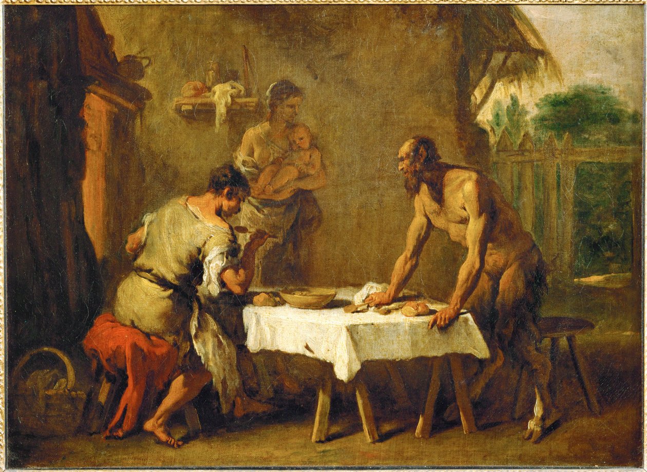 Le satyr et le paysan - Szatír és földműves, egy aszódi mese ... alkotó: Sebastiano (attr. to) Ricci