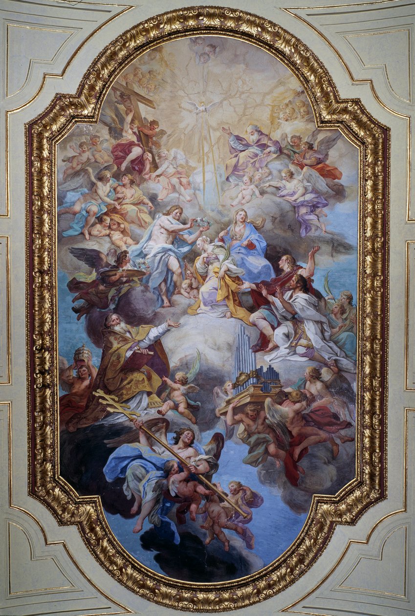 Szent Cecília apoteózisa (freskó alkotó: Sebastiano Conca
