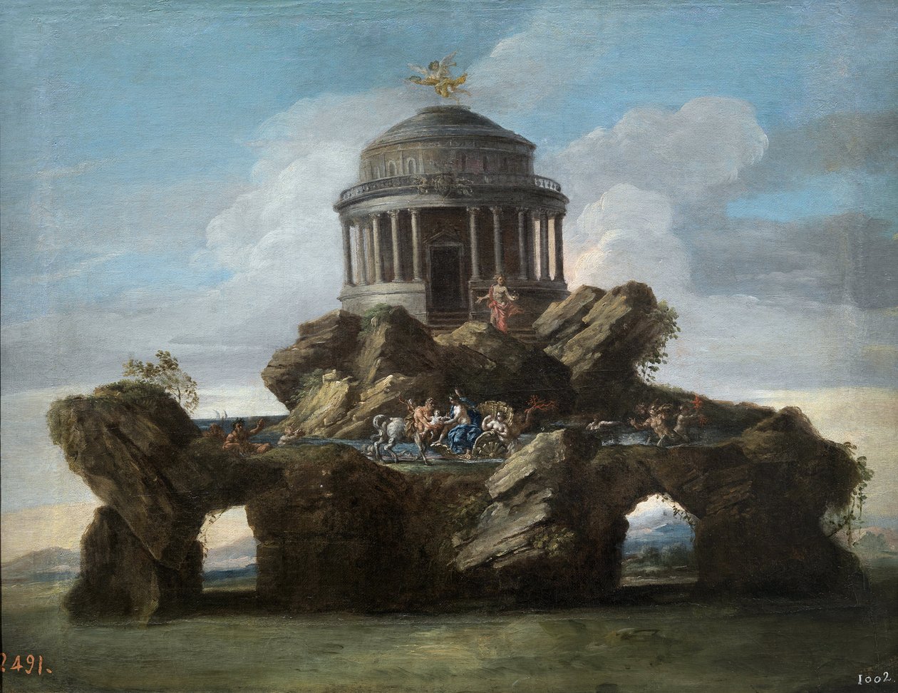 Akhilleusz nevelése - Conca, Sebastiano (1680-1764), dit il Cavaliere - 1727 - Olaj, vászon - 59x74 - Museo del Prado, Madrid alkotó: Sebastiano Conca