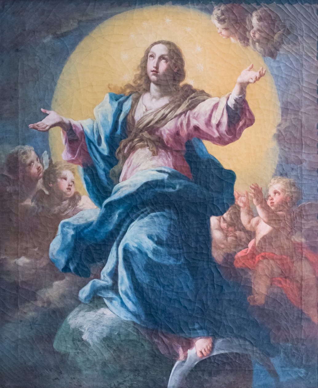 Szűz dicsőségben és angyalok alkotó: Sebastiano Conca