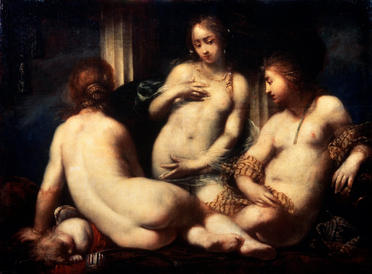 A három grácia, 1650-es évek alkotó: Sebastiano Mazzoni