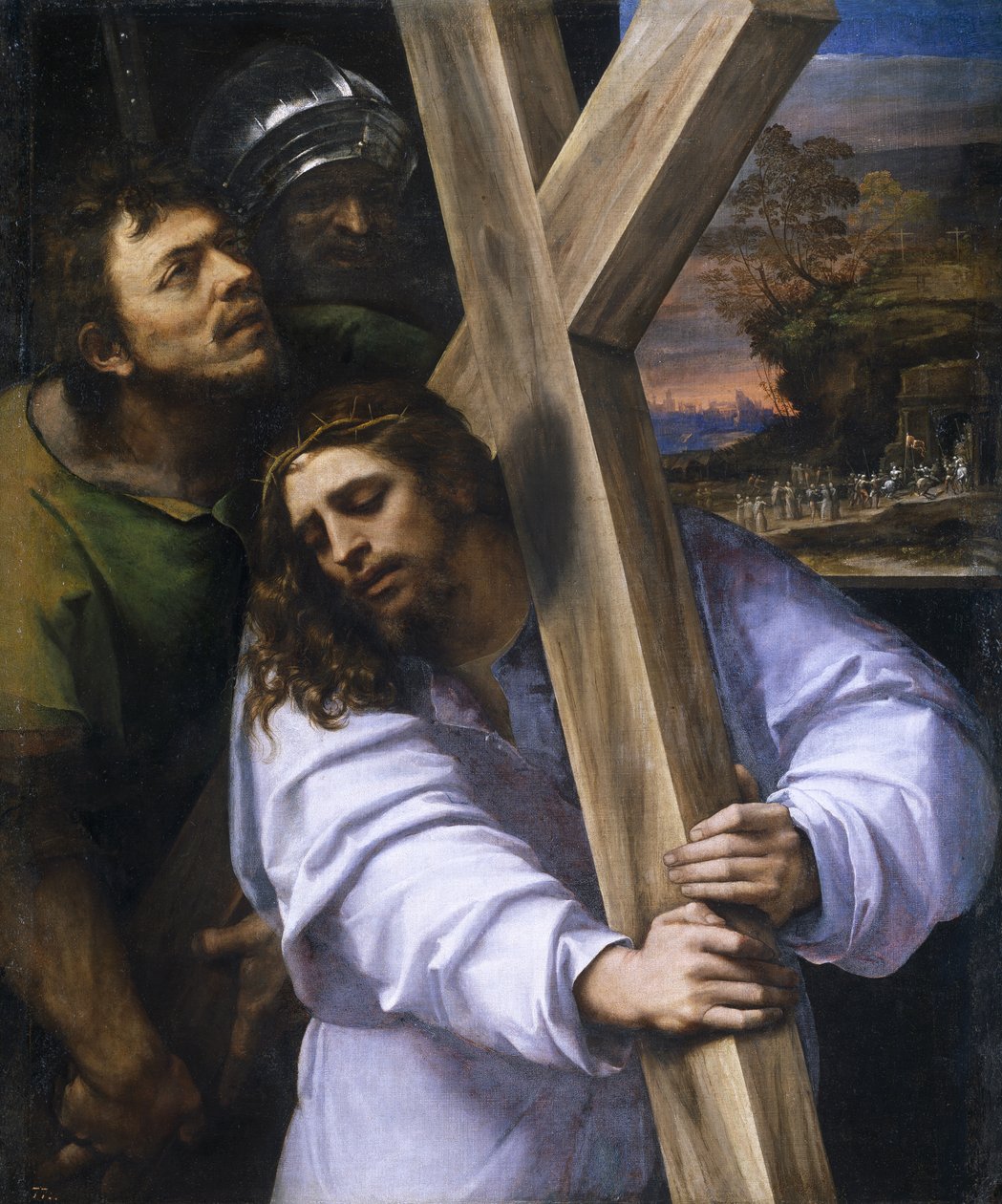 A keresztet hordozó Krisztus alkotó: Sebastiano Piombo del