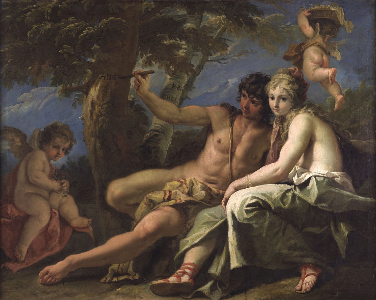 Angelica és Medoro alkotó: Sebastiano Ricci