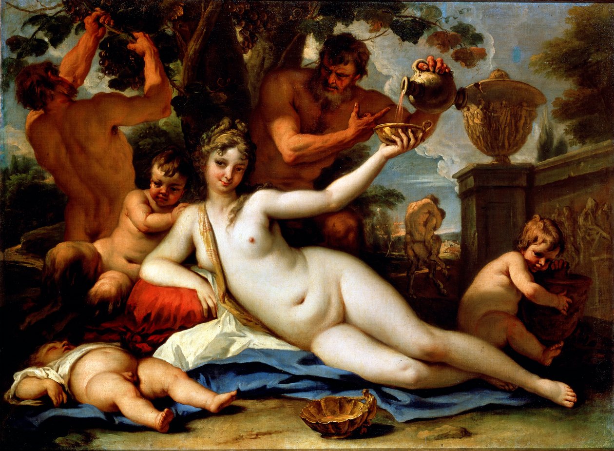 Bacchante és Szatírok, c1713 alkotó: Sebastiano Ricci