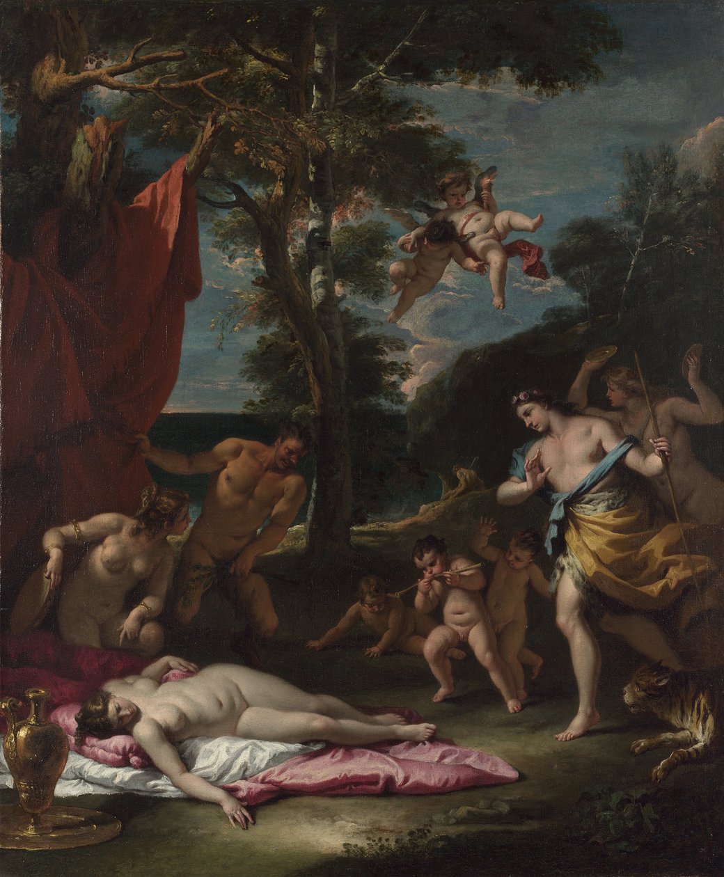 Bacchus és Ariadne, um 1700 alkotó: Sebastiano Ricci