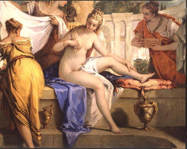 Bathsheba fürdik, 1725 körül (olaj, vászon) (a 206172 részlet) alkotó: Sebastiano Ricci