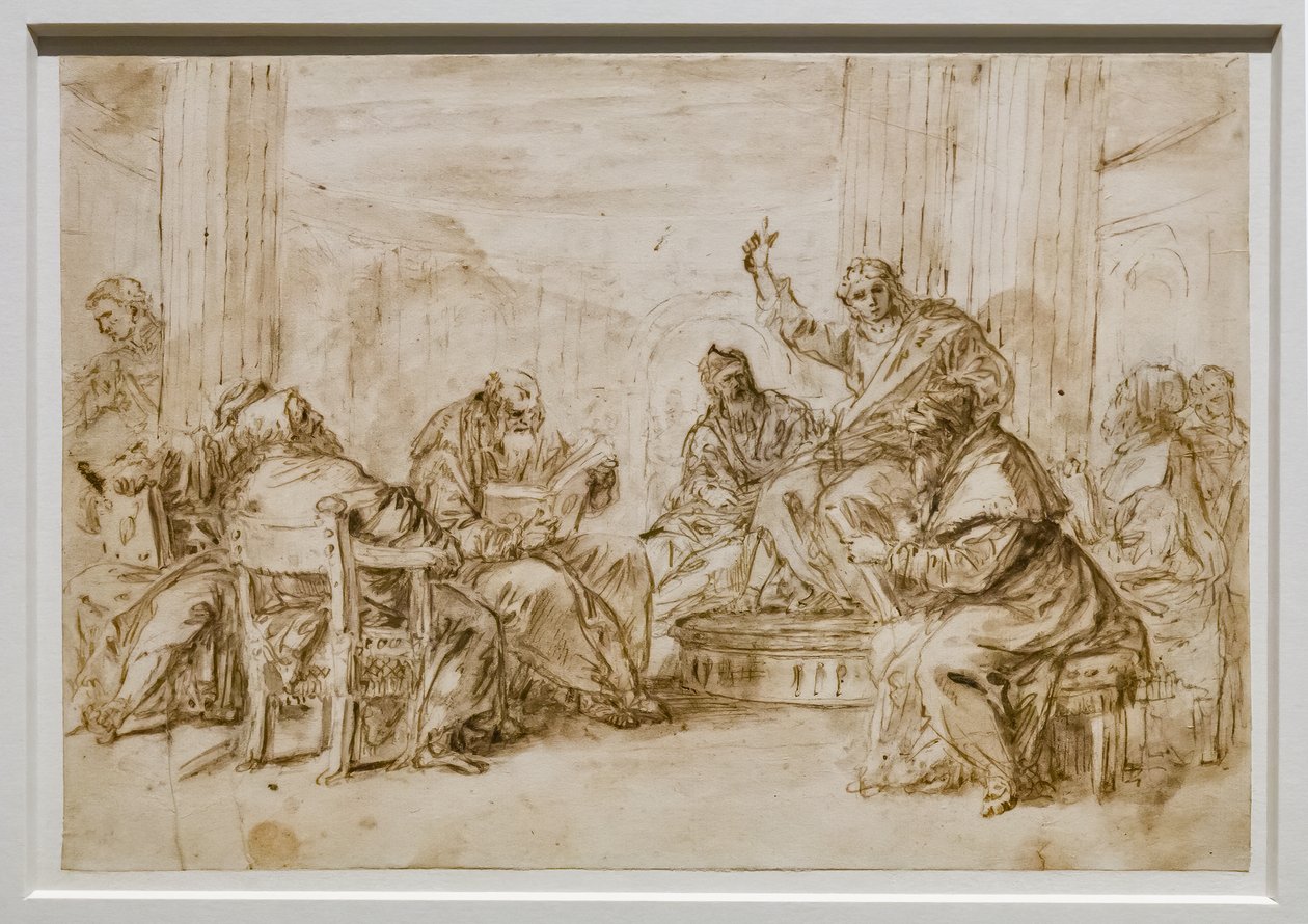 Krisztus az orvosok között alkotó: Sebastiano Ricci