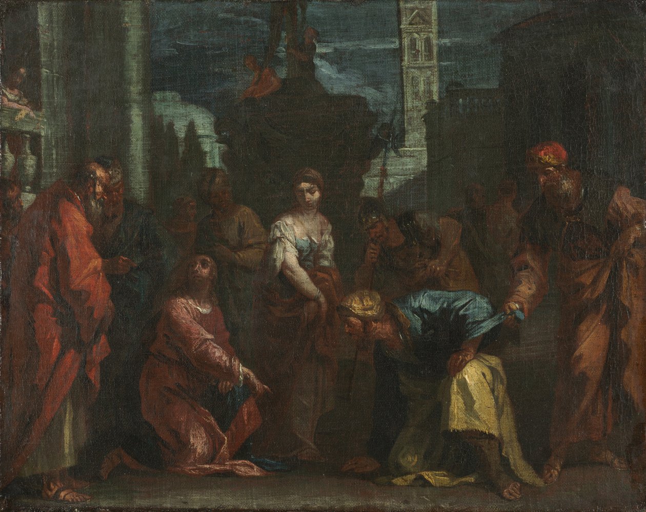 Krisztus és a házasságtörésen elhurcolt nő, 1700-as évek közepe (olaj, vászon) alkotó: Sebastiano Ricci