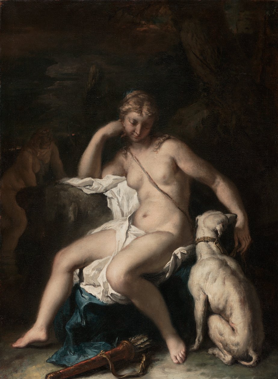 Diana és kutyája, 1717-20 körül (olaj, vászon) alkotó: Sebastiano Ricci