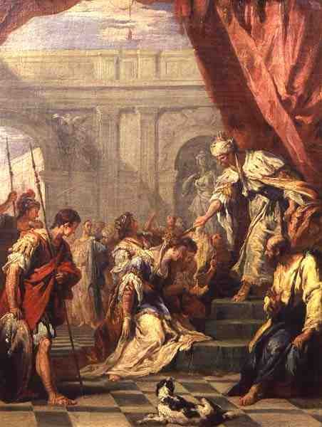 Eszter Ahasvérus előtt (olaj, vászon) alkotó: Sebastiano Ricci