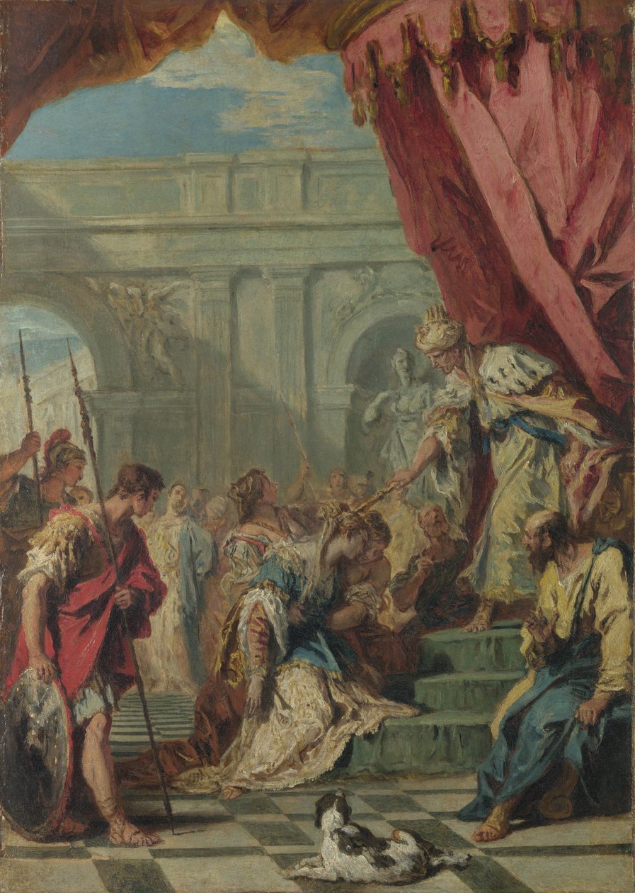 Eszter Ahasvérus előtt, 1730 körül alkotó: Sebastiano Ricci