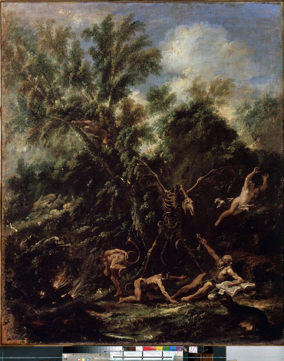 Szent Antal megkísértése (The Temptation of Saint Anthony). Sebastiano Ricci (1659-1734) festménye alkotó: Sebastiano Ricci