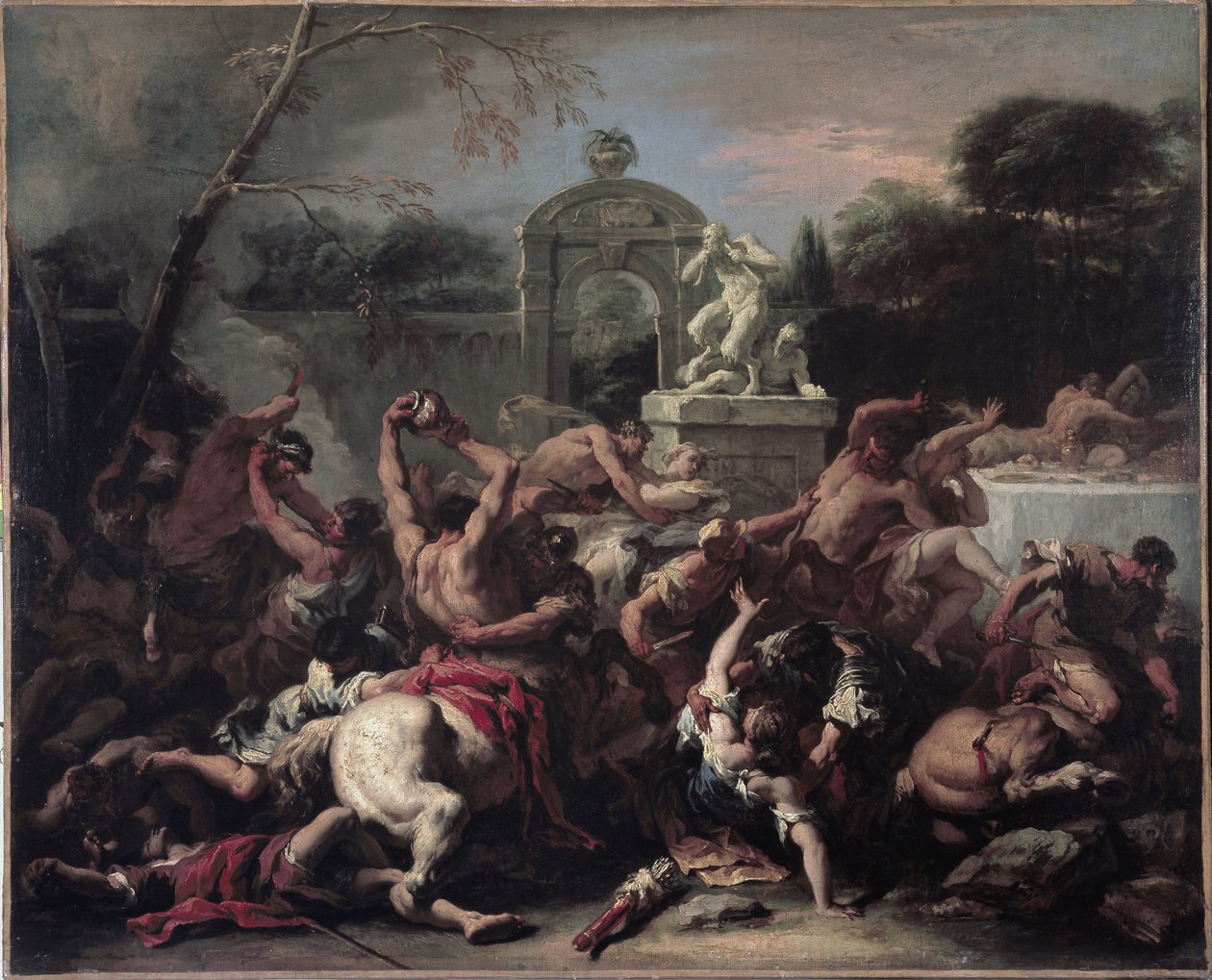 Lapiths and the Kentaurs – Csata lapithok és kentaurok között. Sebastiano Ricci festménye alkotó: Sebastiano Ricci
