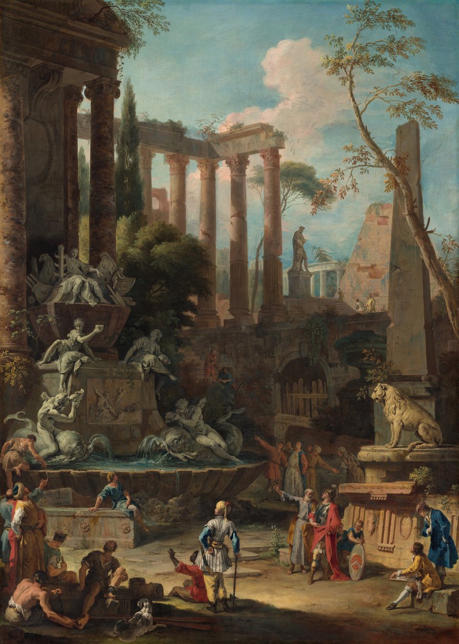 Sir Clowdisley Shovell admirális emlékműve, 1725 alkotó: Sebastiano Ricci
